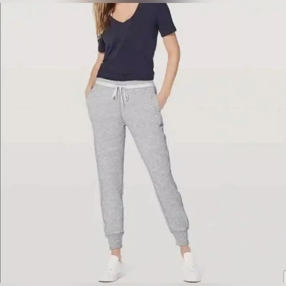 Lululemon Cool & Collected Jogger 28" Heathered Space Dyed Nimbus Size 4 - Picture 1 of 11